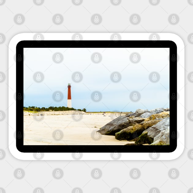 Barnegat Lighthouse Long Beach Island Sticker by ShootFirstNYC